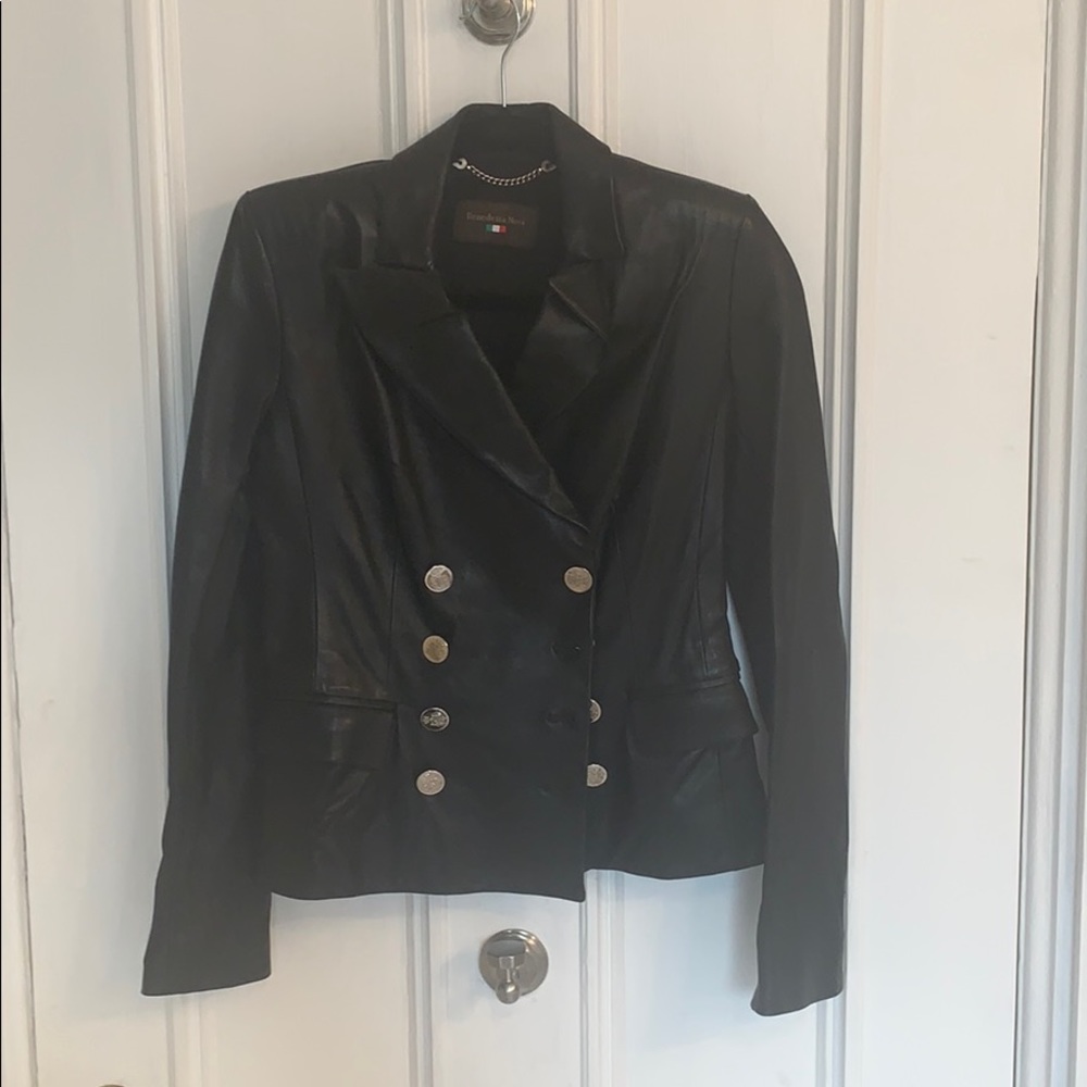 Benedetta Novi leather Jacket size 4
